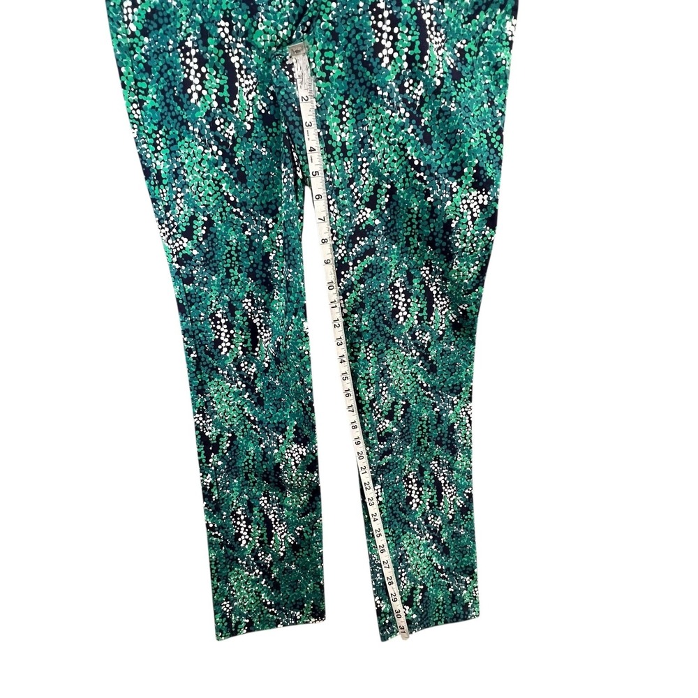 Boden Trouser Pants Womens 6 LONG Green Sea Grapes Taper‎ Stretch Modern Comfort - Picture 10 of 15